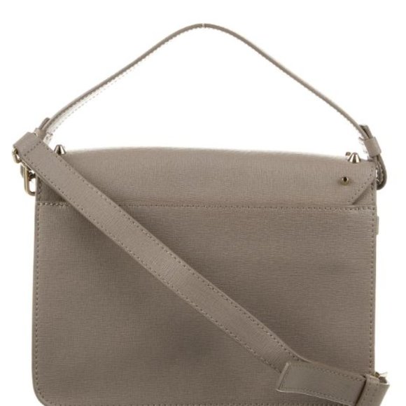 Furla Studded Saffiano Leather Crossbody Bag - grey - Picture 3 of 6